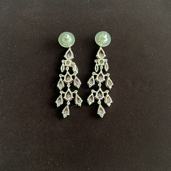 Pink Chandelier Earrings - Picture 2 of 3